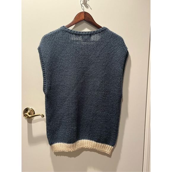 Vintage Russ Sweater Vest Dog Knit Woman’s Size L - Picture 2 of 4